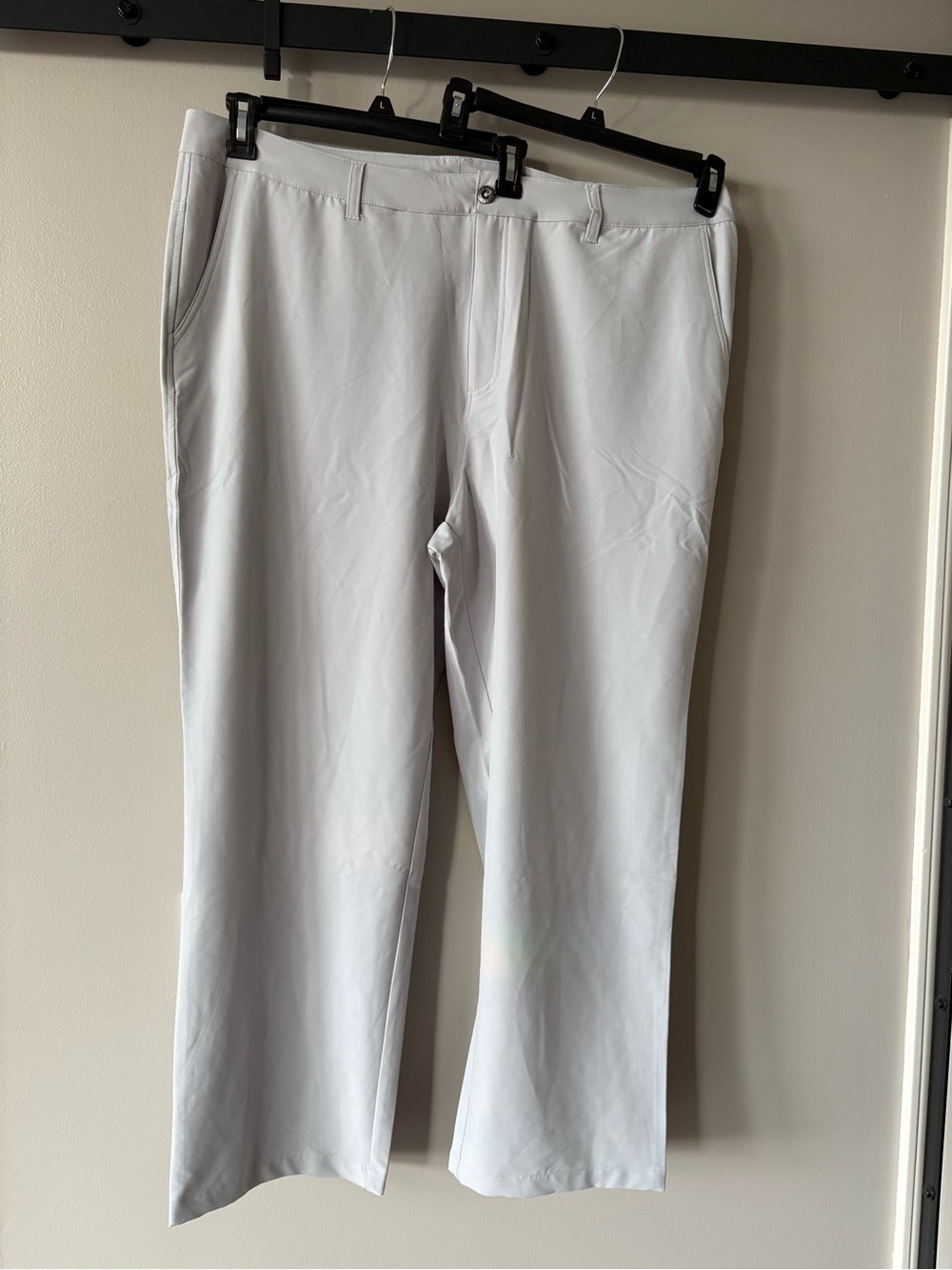 NWT Chase 54 Golf Pants Men's Size 42x30 Gray Straight Leg Flat Front Pants